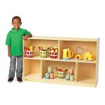 Angeles Value Line Mobile 2-Shelf Storage Unit, 30"H Birch, ANG9149, Classroom or Daycare Furniture, Kids Room Organizer and Bedroom Book Shelves from Children's Factory