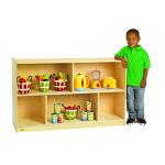 Angeles Value Line Mobile 2-Shelf Storage Unit, 30"H Birch, ANG9149, Classroom or Daycare Furniture, Kids Room Organizer and Bedroom Book Shelves from Children's Factory