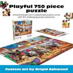 Buffalo Games - Pizza Time Pups - 750 Piece Jigsaw Puzzle by Buffalo Games