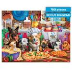 Buffalo Games - Pizza Time Pups - 750 Piece Jigsaw Puzzle by Buffalo Games
