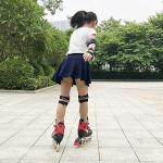 BOSONER Kids/Youth Knee Pad Elbow Pads Guards Protective Gear Set for Roller Skates Cycling BMX Bike Skateboard Inline Skatings Scooter Riding Sports (Black) from Bosoner