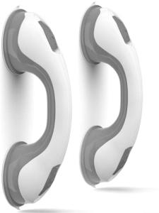 NLAAHCE Shower Handle Gen-2-12â Grab Bars for Bathroom, Ultra Grip Twice Secure Safety Suction Cups, Shower Handles for Elderly â Seniors, Disabled, Handicap, Elderly Assistance Product, 2-Count/Pack from NLAAHCE