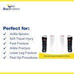 Brace Direct Air CAM Walker Fracture Boot Tall- Full Medical Recovery, Protection and Healing Walking Boot - Toe, Foot or Ankle Injuries, Fractures and Sprains DOCTOR RECOMMENDED BOOT by Brace Direct