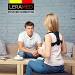 Leramed [New 2023] Posture Corrector for Men and Women - Adjustable Upper Back Brace for Clavicle Support and Providing Pain Relief from Neck, Back and Shoulder by LERAMED