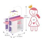 Olivia's Little World - Little Princess Baby Doll Changing Station, Baby Care Activity Center, Role Play Nursery Center with Storage for Dolls Accessories - White by Teamson Design Corp - DROP SHIP