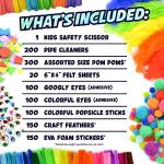 Carl & Kay Kid's Craft Supplies, Bulk Arts & Crafts Supplies for Kids Craft Kits for Kids, Toddler Craft Supplies Ages, Arts & Crafts Kit, Kindergarten Preschool School Craft Set, Crafting Materials from Carl & Kay Supply Co.