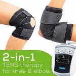 Beurer EM34 2-in-1 Knee & Elbow TENS Unit, Electric Massager with Brace for Pain Relief | 25 Modes | Good for Professionals | Universal Cuff Size, Men & Women | Stabilizing Muscle Strength Stimulator by Beurer North America LP