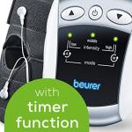 Beurer EM34 2-in-1 Knee & Elbow TENS Unit, Electric Massager with Brace for Pain Relief | 25 Modes | Good for Professionals | Universal Cuff Size, Men & Women | Stabilizing Muscle Strength Stimulator by Beurer North America LP