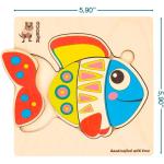 Toddler Puzzles for Kids Ages 2-4 by QUOKKA - 6 Wooden Puzzles for Toddlers 1-3 Years Old â Wood Toys for Learning Animals - Gift Educational Game for Boy and Girl 3-5 by Adducate Ukraine LLC