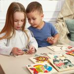 Toddler Puzzles for Kids Ages 2-4 by QUOKKA - 6 Wooden Puzzles for Toddlers 1-3 Years Old â Wood Toys for Learning Animals - Gift Educational Game for Boy and Girl 3-5 by Adducate Ukraine LLC