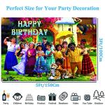 En-canto Happy Birthday Backdrop,5 x 3FT Birthday Party Decorations Banner Yard Sign,Kid's Birthday Party Supplies Decoration by 