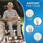 Everlasting Comfort Gel Memory Foam Wheelchair Seat Cushion - Pressure Sore & Ulcer Pain Relief by Upper Echelon Products LLC