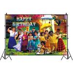 En-canto Happy Birthday Backdrop,5 x 3FT Birthday Party Decorations Banner Yard Sign,Kid's Birthday Party Supplies Decoration by 