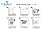 Babyfeel Diaper Pail Refills Compatible with Dekor Plus Diaper Pails | 4 Pack | Exclusive 30% Extra Thickness | Powerful Odor Elimination | Fresh Powder Scent | Holds up to 2320 Diapers from Babyfeel