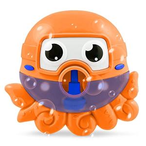 Chuchik Bubble Bath Maker for The Bathtub. Blows Bubbles and Plays 24 Childrenâs Songs â Baby, Toddler Kids Bath Toys Makes Great Gifts for Toddlers â Sing-Along Bath Bubble Machine (Bright-Orange) from Chuchik Toys