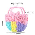 Mirenlife Pop Purse Fidget Toy for Girls, Pop Shoulder Bag, Silicone Fidget Purse Fidget Sensory Toys, Popper Stress Relief Crossbody Handbag, , School Supplies for Kids Women from Mirenlife