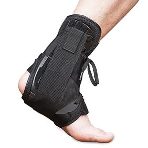 New Update Ankle Brace for Women & Men, Lace Up Ankle Braces with Stabilizers, Perfect Fit of Ankle Stabilizer Brace for Sprains, Ankle Wrap Support for Ankle Injury Recovery, Prevent Re-Injury (M) from Jiaxing Fopu Sports Co., Ltd.