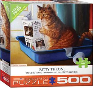 Kitty Throne by Lucia Heffernan 500Piece Puzzle from EuroGraphics
