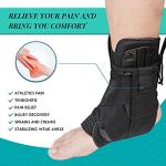 New Update Ankle Brace for Women & Men, Lace Up Ankle Braces with Stabilizers, Perfect Fit of Ankle Stabilizer Brace for Sprains, Ankle Wrap Support for Ankle Injury Recovery, Prevent Re-Injury (M) from Jiaxing Fopu Sports Co., Ltd.