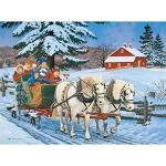Bits and Pieces - 300 Piece Jigsaw Puzzles for Adults - Value Set of Three (3) - Large Piece 300 pc Jigsaws Designed by Artist Larry Jones - 18â x 24â by Melville Direct