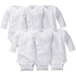 Gerber baby boys Multi-pack Long-sleeve Onesies Bodysuit and Toddler T Shirt Set, 6-pack White, 3-6 Months US from GERLO