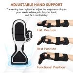 Scurnhau Resting Hand Brace, Soft Stroke Hand Splint Night Support for Men and Women, Hand Rest For Arthritis, Tendonitis, Carpel Tunnel Syndrome, Metacarpal Breaks, Flexion Contractures by Scurnhau