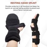 Scurnhau Resting Hand Brace, Soft Stroke Hand Splint Night Support for Men and Women, Hand Rest For Arthritis, Tendonitis, Carpel Tunnel Syndrome, Metacarpal Breaks, Flexion Contractures by Scurnhau