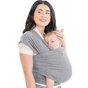 Baby Wrap Carrier - All in 1 Stretchy Baby Sling - Baby Carrier Sling - Baby Carrier Wrap - Baby Carriers for Newborn, Infant - Baby Wraps Carrier - Baby Slings - Baby Sling Wrap (Classic Gray) from KeaBabies