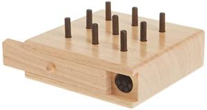 Baseline - 453602 453602 9 Hole Wooden Pegboard to Improve Fine Motor Coordination, Finger Dexterity, Concentration and Increase Reactionary Speed., Model:12-3141 from Fabrication Enterprises