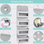 Vesta Baby Over the Door Hanging Organizer - Unisex Space-Saving 4-Pocket Storage Solution for Closet, Children's Room, Nursery - Clear-Window Caddy - 2 Utility Pockets for Small Items and Accessories from Vesta Baby