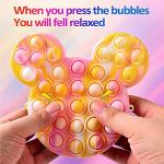 WEIVIOQ Pop Purse Fidget Toys Bag - Pack of Bracelet Pop Shoulder Purse Keychain Crossbody for Women Girls Push Bubbles Pop Fidget Purse Shoulder Bag Little Girls Pop Backpack Fidget School Supplies from WEIVIOQ