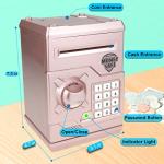 TOPBRY Piggy Bank for Kids ,Electronic Password Piggy Bank Kids Safe Bank Mini ATM Piggy Bank Toy for 3-14 Year Old Boys and Girls (Pink) by TOPBRY