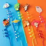 24Pcs Toy Inspired Story Birthday Party Supplies Reusable Drinking Straws,8 Designs Toy Themed Story Party Favors with 2 Cleaning Brush from NITELUO