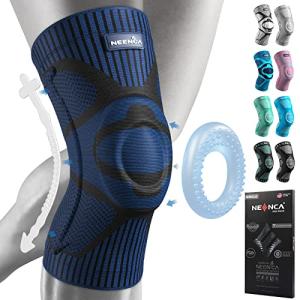 NEENCA Professional Knee Brace Compression Sleeve - Best Knee Pads Knee Braces for Men Women, Medical Grade knee sleeves support for Meniscus Tear, Arthritis, Joint Pain Relief, Sports Injury Recovery by NEENCA