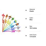 24Pcs Toy Inspired Story Birthday Party Supplies Reusable Drinking Straws,8 Designs Toy Themed Story Party Favors with 2 Cleaning Brush from NITELUO