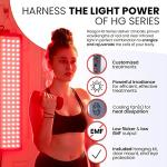 Hooga Red Light Therapy Device, Red Near Infrared 660nm 850nm, 60 Clinical Grade LEDs, High Power Output Panel. Hanging Kit. Improve Sleep, Pain Relief, Skin Health, Anti-Aging, Energy, Recovery. by Hooga Health