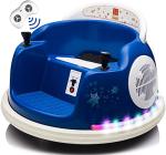 u URideon Ride On Bumper car for Kids, 6V Electric Vehicle Ride on Toys with Remote Control, Music,Colorful Flashing Lights,Battery Powered (Navy Blue) by u URideon