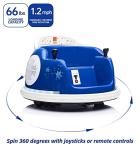 u URideon Ride On Bumper car for Kids, 6V Electric Vehicle Ride on Toys with Remote Control, Music,Colorful Flashing Lights,Battery Powered (Navy Blue) by u URideon