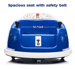 u URideon Ride On Bumper car for Kids, 6V Electric Vehicle Ride on Toys with Remote Control, Music,Colorful Flashing Lights,Battery Powered (Navy Blue) by u URideon