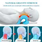 Heated Neck and Shoulder Relaxer - HONGJING Cervical Traction Device with Heating Pad for TMJ Pain Relief, Spine Alignment from HONGJING