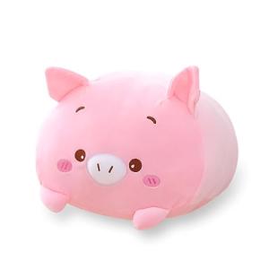 AIXINI 23.6 inch Cute Pink Pig Plush Stuffed Animal Cylindrical Body Pillow,Super Soft Cartoon Hugging Toy Gifts for Bedding, Kids Sleeping Kawaii Pillow by AIXINI
