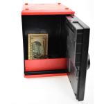 Lyght Kids Safe Box with Fingerprint Code, Talking Piggy Bank, ATM Savings Bank for Real Money, Great Toy Gift for Children(Black/Red) from Shenzhen Like Electronic Co.,Ltd