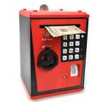 Lyght Kids Safe Box with Fingerprint Code, Talking Piggy Bank, ATM Savings Bank for Real Money, Great Toy Gift for Children(Black/Red) from Shenzhen Like Electronic Co.,Ltd
