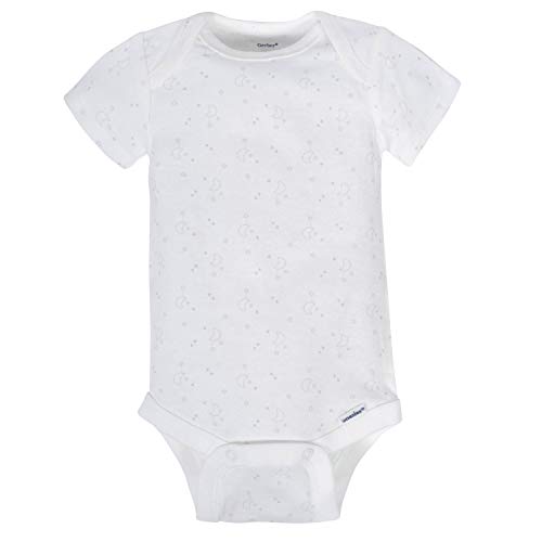 Gerber Baby 8-Pack Short Sleeve Onesies Bodysuits, Animals Green, 0-3 Months by Gerber