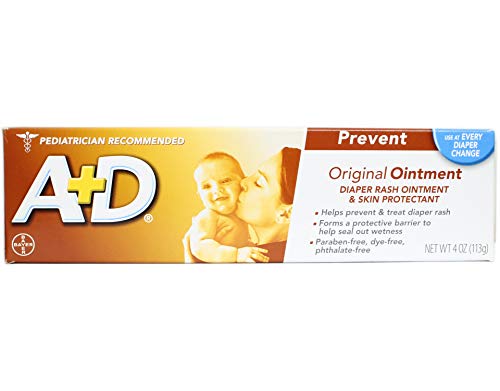 A & D Diaper Rash Ointment 4 oz. (Pack of 2) by A&D