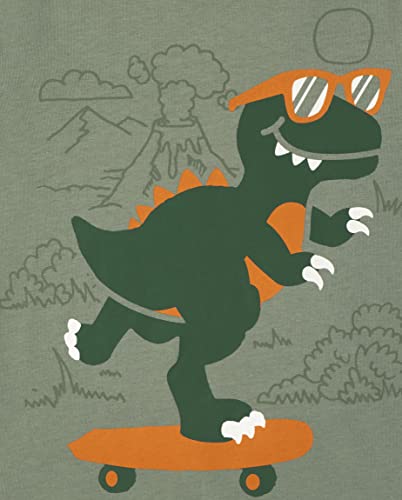 The Children's Place baby boys The Children's Place and Toddler Short Sleeve Graphic T-shirt T Shirt, Skateboard Dino, 3T US from The Children's Place