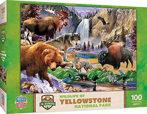 Puzzles for Kids, 100 Piece Jigsaw Puzzle for Toddler and Family Fun - Yellowstone National Park by MasterPieces â Family Owned American Company from Masterpieces