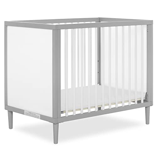 Dream On Me Lucas Mini Modern Crib with Rounded Spindles by Dream On Me