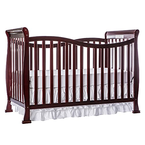 Dream On Me Violet 7 in 1 Convertible Life Style Crib in Cherry, Greenguard Gold Certified from Dream On Me