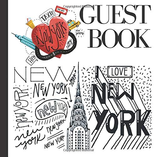 Guest Book: NY Party Guest Book Includes Gift Tracker and Memory Picture Section to Create a Lasting Keepsake to Remember Forever (NY Themed Party Decorations,New York Themed Party Supplies) from CreateSpace Independent Publishing Platform